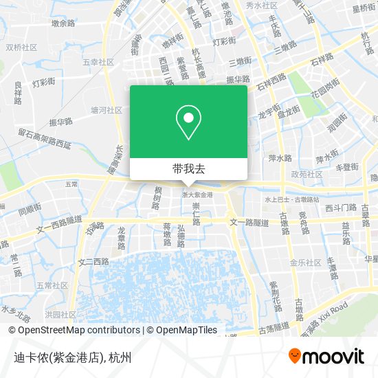 迪卡侬(紫金港店)地图