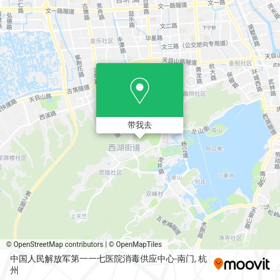 中国人民解放军第一一七医院消毒供应中心-南门地图