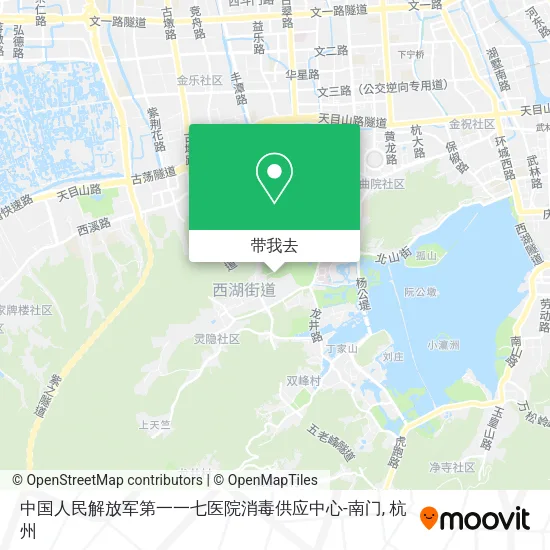 中国人民解放军第一一七医院消毒供应中心-南门地图