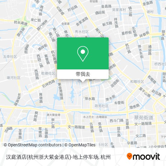汉庭酒店(杭州浙大紫金港店)-地上停车场地图