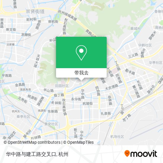 华中路与建工路交叉口地图