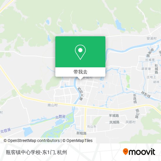 瓶窖镇中心学校-东1门地图