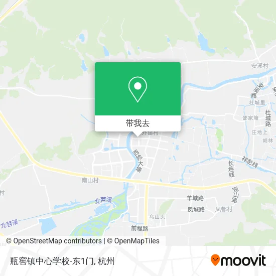 瓶窖镇中心学校-东1门地图