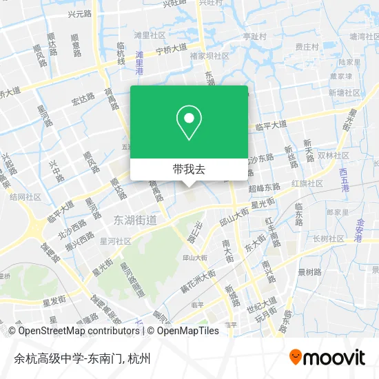 余杭高级中学-东南门地图