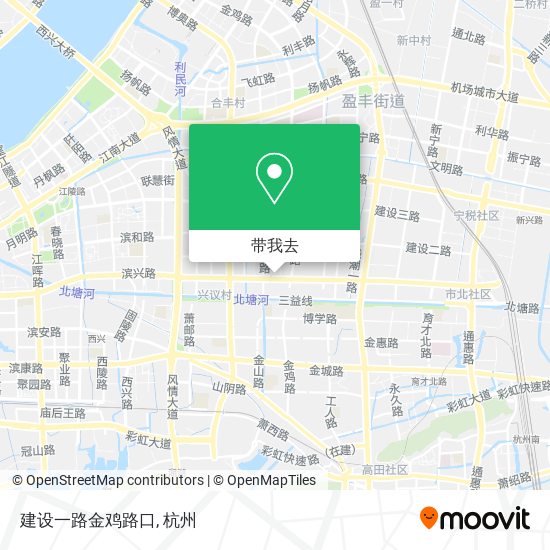 建设一路金鸡路口地图