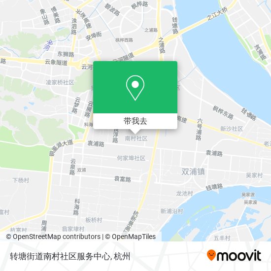 转塘街道南村社区服务中心地图