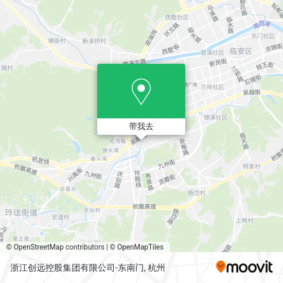 浙江创远控股集团有限公司-东南门地图