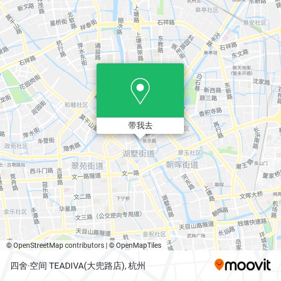 四舍·空间 TEADIVA(大兜路店)地图