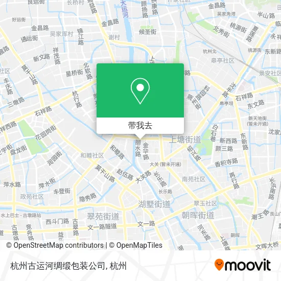 杭州古运河绸缎包装公司地图