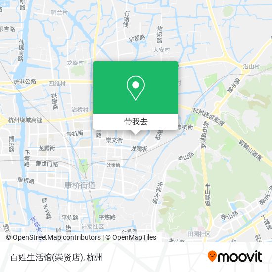百姓生活馆(崇贤店)地图