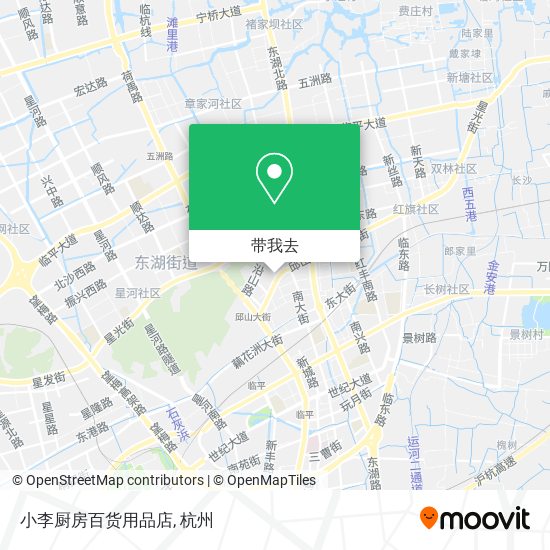 小李厨房百货用品店地图