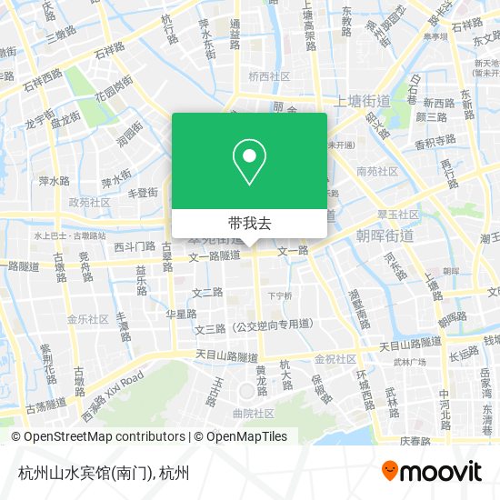 杭州山水宾馆(南门)地图