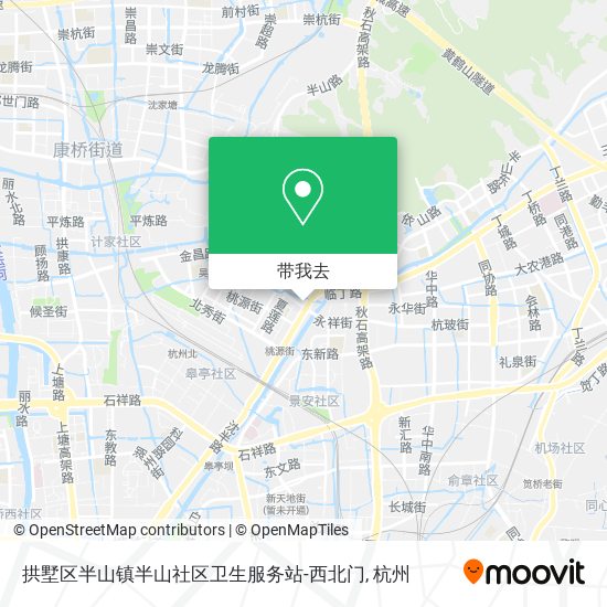 拱墅区半山镇半山社区卫生服务站-西北门地图