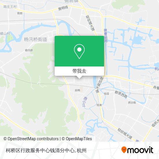 柯桥区行政服务中心钱清分中心地图
