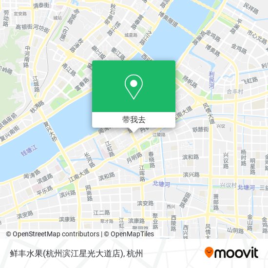 鲜丰水果(杭州滨江星光大道店)地图