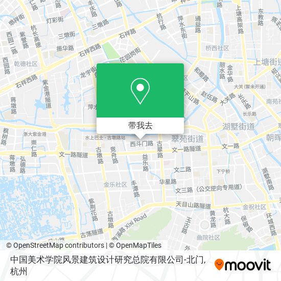 中国美术学院风景建筑设计研究总院有限公司-北门地图