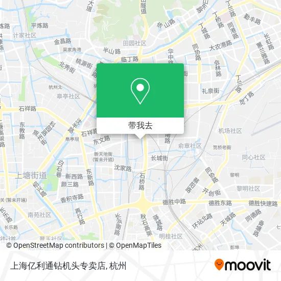 上海亿利通钻机头专卖店地图