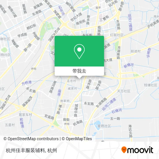 杭州佳丰服装辅料地图