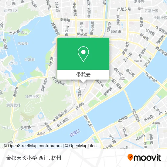 金都天长小学-西门地图