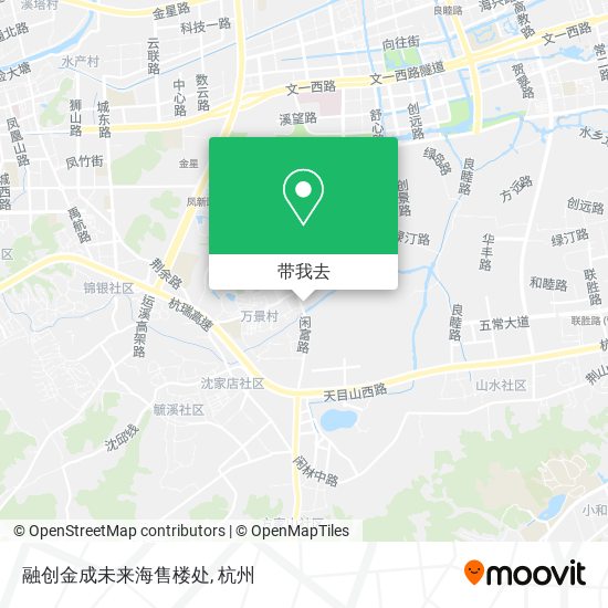融创金成未来海售楼处地图