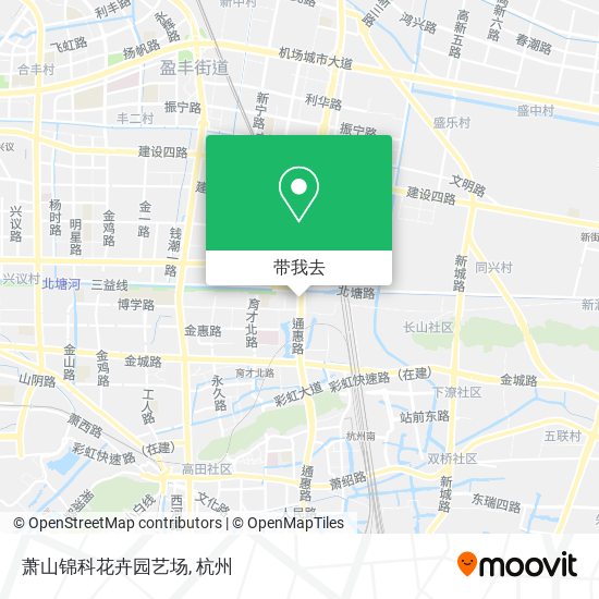 萧山锦科花卉园艺场地图