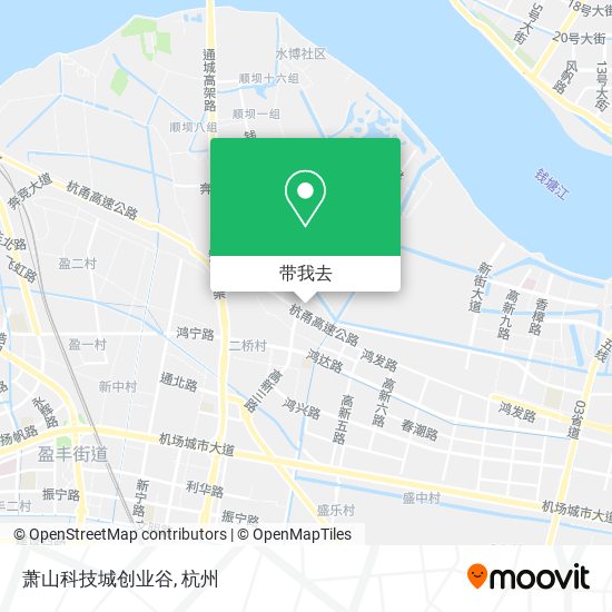 萧山科技城创业谷地图