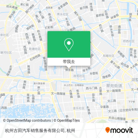 杭州古田汽车销售服务有限公司地图