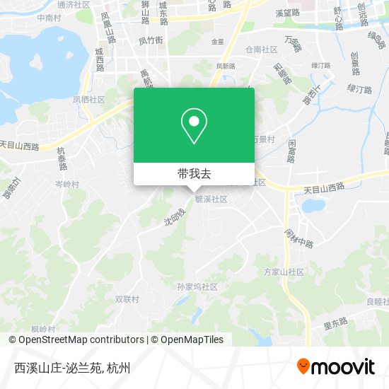 西溪山庄-泌兰苑地图