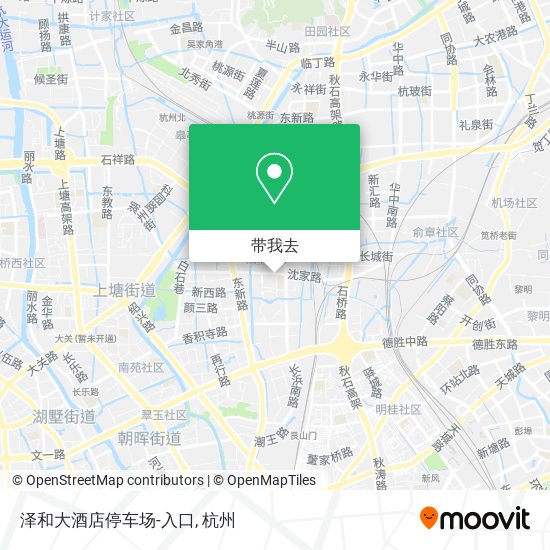 泽和大酒店停车场-入口地图