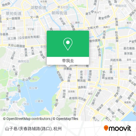 山子巷/庆春路辅路(路口)地图