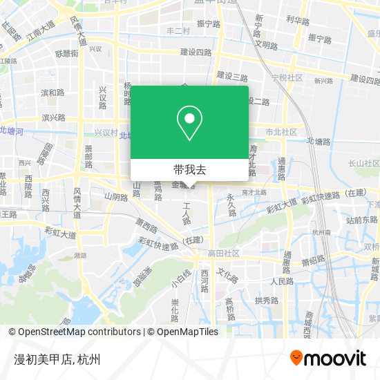 漫初美甲店地图