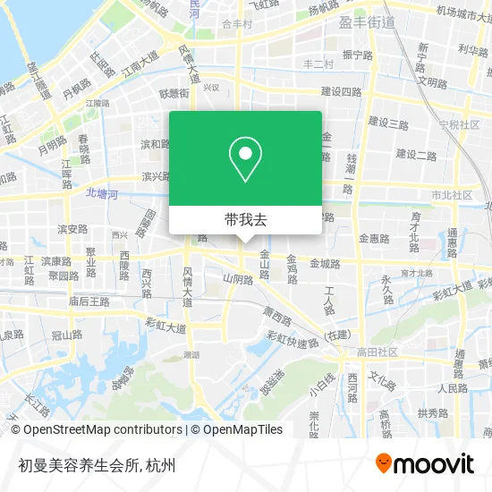 初曼美容养生会所地图