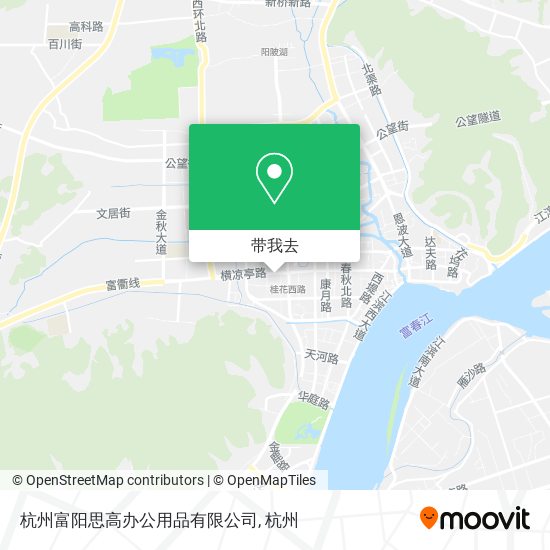 杭州富阳思高办公用品有限公司地图