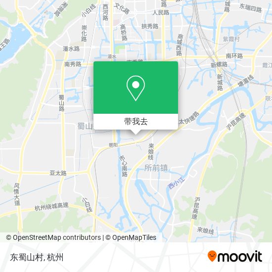 东蜀山村地图