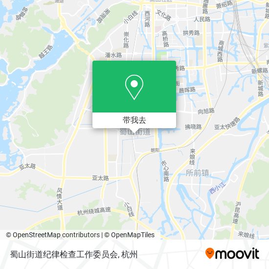 蜀山街道纪律检查工作委员会地图