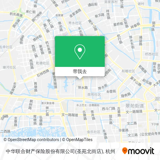 中华联合财产保险股份有限公司(圣苑北街店)地图
