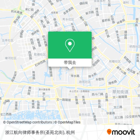 浙江航向律师事务所(圣苑北街)地图