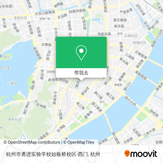 杭州市勇进实验学校始板桥校区-西门地图