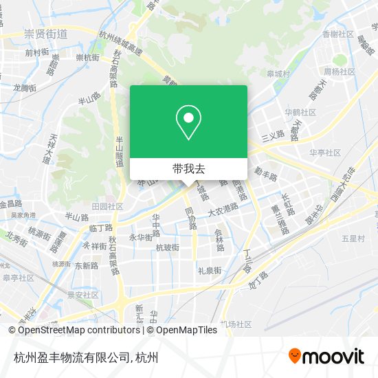 杭州盈丰物流有限公司地图