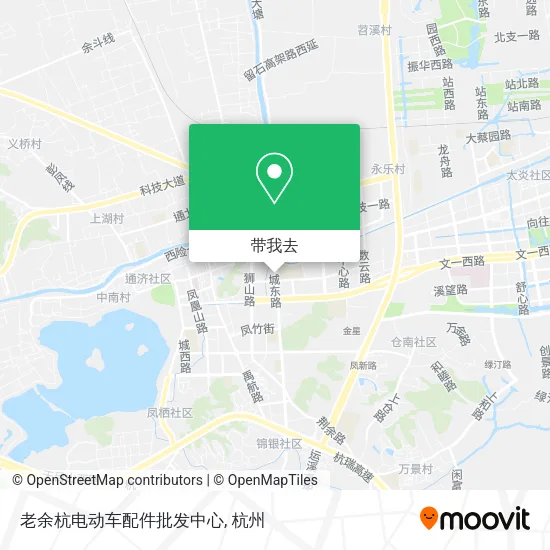 老余杭电动车配件批发中心地图