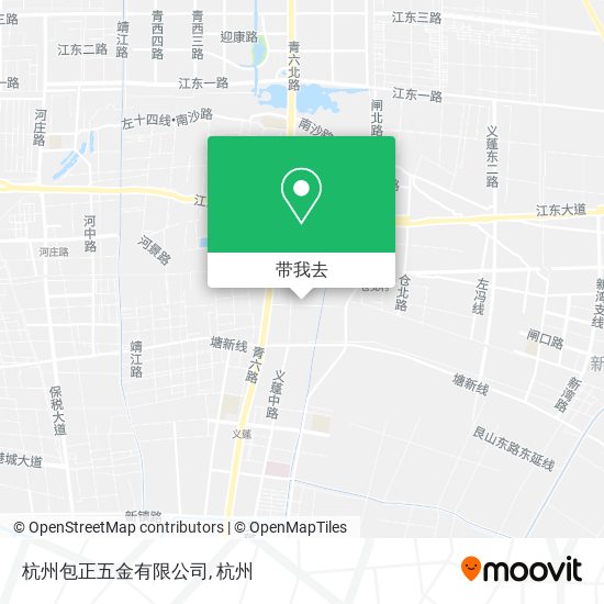 杭州包正五金有限公司地图