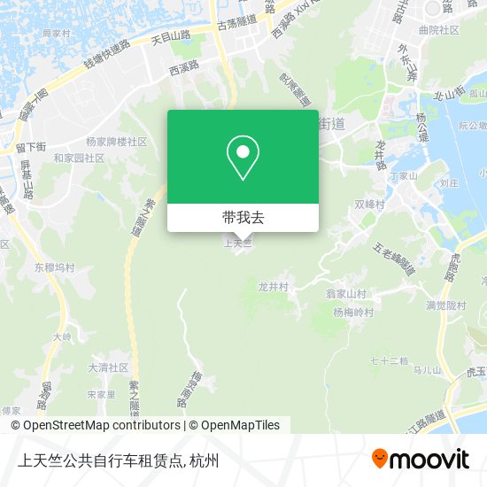 上天竺公共自行车租赁点地图