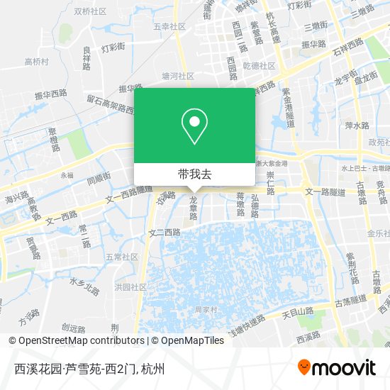 西溪花园·芦雪苑-西2门地图
