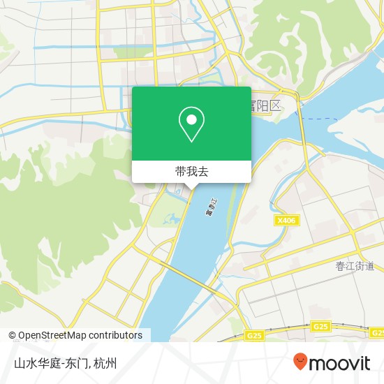 山水华庭-东门地图