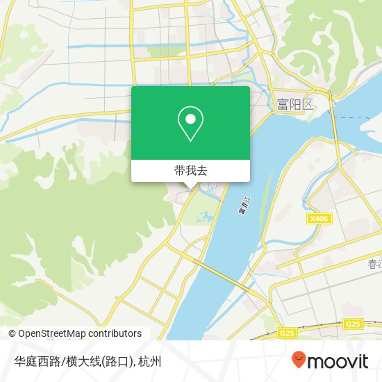 华庭西路/横大线(路口)地图