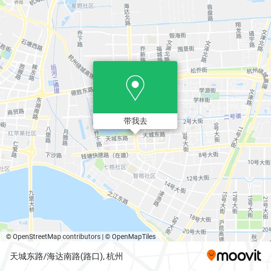 天城东路/海达南路(路口)地图