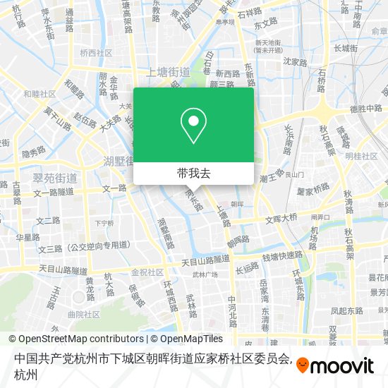 中国共产党杭州市下城区朝晖街道应家桥社区委员会地图