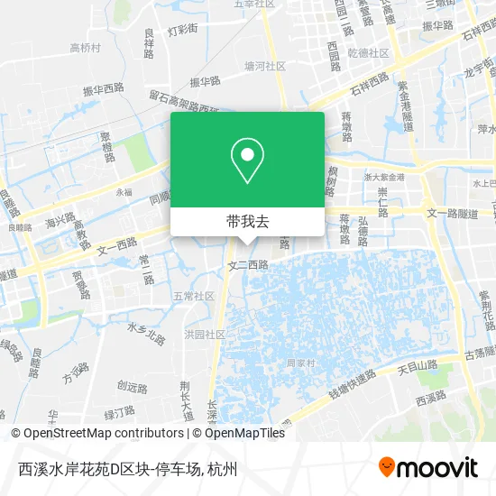 西溪水岸花苑D区块-停车场地图
