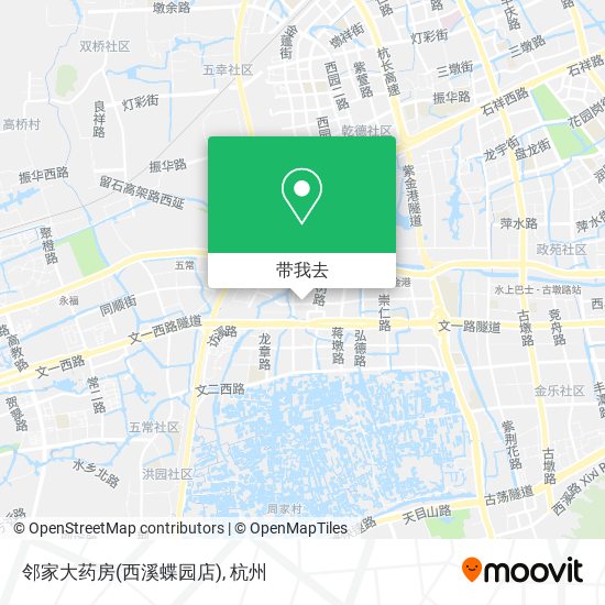 邻家大药房(西溪蝶园店)地图