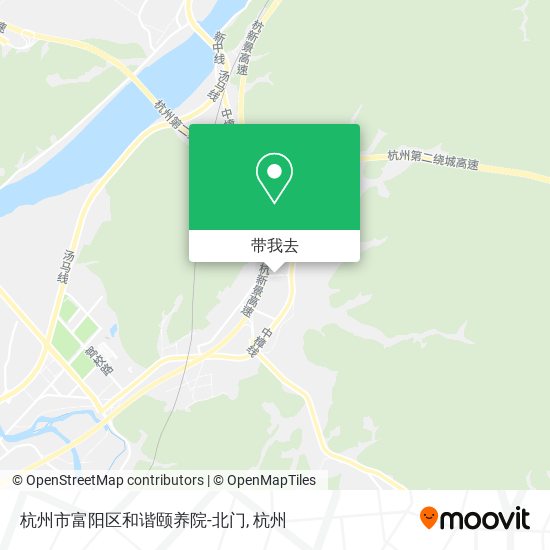 杭州市富阳区和谐颐养院-北门地图
